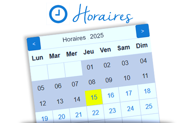 visuel widget horaire
